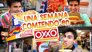 COMIENDO en el OXXO POR UNA SEMANA🌭  LA DIVAZA [upl. by Lrigybab]