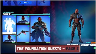 How to Complete The Foundation Quests Page 2 How to Unlock The Rock  Fortnite Chapter 3 [upl. by Naitsyrk501]