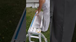 Apply masking film to DIY Aluminum Spray Shield 26 spraypainting airlessspray [upl. by Katushka]