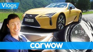 Lexus LC500 review  tested on the Autobahn and in the Alps  Mat Vlogs [upl. by Naleek]