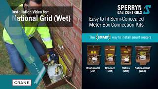 Sperryn Gas Meter National Grid Wet Box Bulkhead fitting installation instructions [upl. by Grand]