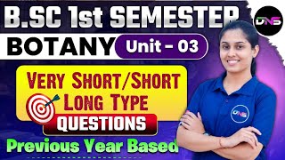 BSc 1st Semester Botany Unit3rd Phycology Important Questions And Answer for Exam [upl. by Llerrehc]