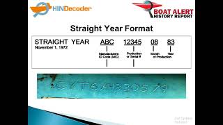 Hull Identification Number  BOAT HIN Formats Explained [upl. by Ahsin]