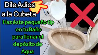 Deposito del inodoro no llena SOLUCION Facil  Tips para el Baño [upl. by Hubbard]