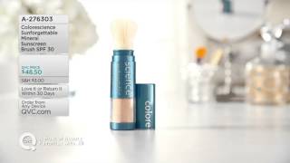 Colorescience Sunforgettable Mineral Sunscreen Brush SPF 30 on QVC [upl. by Naleag]