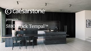 5810 Black Tempal™  Caesarstone Dark Collection 202021 [upl. by Akinyt]