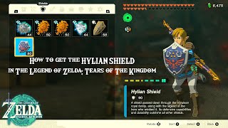 How to obtain the Hylian Shield in The Legend of Zelda Tears of The Kingdom [upl. by Eimam]