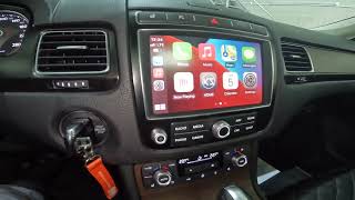 Vw Touareg 2017 AppleCarPlay amp AndroidAuto On RNS 850 Navigation Infotainment [upl. by Cohin]