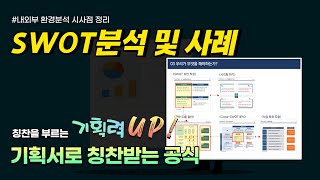 보고서 작성 실무  보고서 작성할 때 꼭 하는 SWOT 분석 방법 및 사례 [upl. by Noremac692]