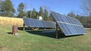 Solar Panel Spacing Ground Mounted [upl. by Dolly]