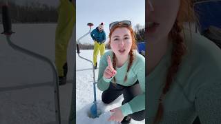 Ice fishing is around the corner fishing fypyoutube [upl. by Ekihc]