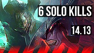 MORDEKAISER vs AATROX TOP  6 solo kills Godlike  VN Master  1413 [upl. by Ihel322]