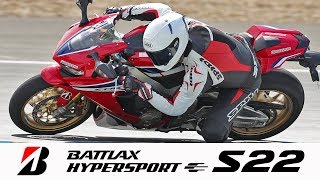 Bridgestone Battlax Hypersport S22  Prueba en circuito y carretera [upl. by Laurin]