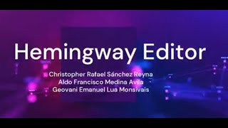 Hemingway Editor CRSR Tecnología de la Información [upl. by Bushweller]