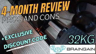 Braingain 32kg Octagon Adjustable Dumbbells 4 MONTH REVIEW [upl. by Seek]