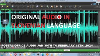 Original audio in Slovenian language postal office January 30th to February 15th 2024 [upl. by Analaf697]