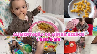 O QUE MINHA BEBÊ DE 1 ANO E 5 MESES COME EM UM DIA  CAFÉ DA MANHÃ ALMOÇO LANCHE E JANTAR [upl. by Marney]