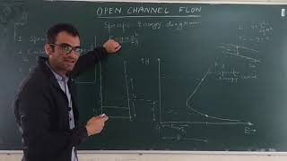 Open Channel Flow  23 Concept of Specific energy conditions of critical flow Froude number [upl. by Criswell319]