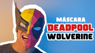 Cómo hacer una MASCARA de DEADPOOL y WOLVERINE en UNA SOLA  Momuscraft [upl. by Hillie720]