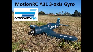 Hobbyeagle Motionrc airplane 3axis gyro A3 Lite F4U Corsair installation maiden flight [upl. by Mourant]