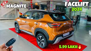 Nissan Magnite Facelift 2024 ❤️  Nissan Magnite 2024  New Magnite Top Model  Detailed Review [upl. by Inobe]