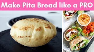 How to make Pita Bread at home like a PRO without oven [upl. by Naillij]