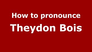 How to pronounce Theydon Bois EnglishUK  PronounceNamescom [upl. by Yelsehc]