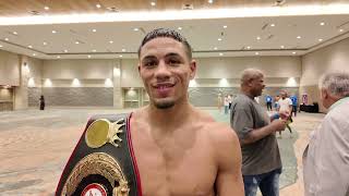 JAMAINE ORTIZ FOLLOWING STOPPAGE WIN quotI NEED THAT WBA FROM RAYOIMA FORCE THE FIGHT WTEOFIMOquot [upl. by Dazhehs]