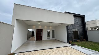 CASA COM 131 M2 DE ÁREA CONSTRUÍDA  01 SUITE  02 QUARTOS COM GOURMET EXTERNO [upl. by Seidnac]