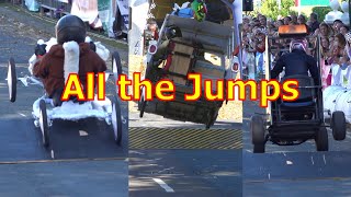 Eastbourne Soapbox Race 2023 All the Jumps [upl. by Dovev680]