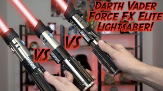 Darth Vader Force FX Elite Lightsaber VS Galaxys Edge VS Black Series [upl. by Mixie]