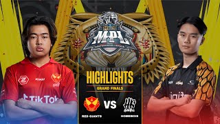 SRG vs HB HIGLIGHTS GRAND FINALS MPL MALAYSIA S13  SELANGOR RED GIANTS vs HOMEBOIS [upl. by Batsheva]