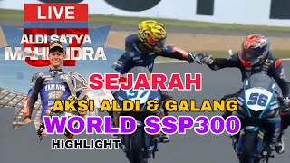 Highlight WSSP300 Prancis 2024  Aksi Bersejarah Aldi Satya dan Galang Hendra Double Podium [upl. by Ikuy]