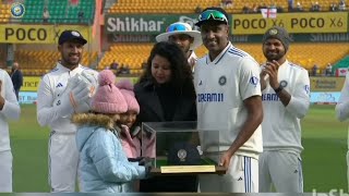 Ravichandran Ashwin emotional Speech before 100th Test matchs today Ravichandran Ashwin interview [upl. by Eedrahs]