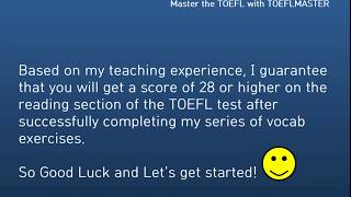 TOEFL vocab pracitice test 5 [upl. by Ingra208]