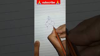 Easy Ganesh g drawing art drawing shorts [upl. by Marlowe]