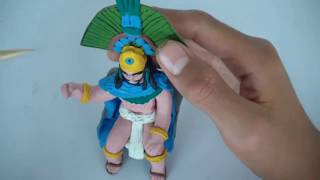 Tlatoani Moctezuma y su ancestral penacho de plastilina [upl. by Nnyleahs]