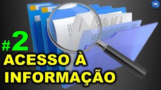 Lei de Acesso à Informação  Pt 2  RESUMO [upl. by Nauqad]