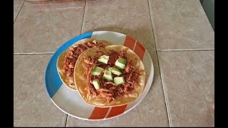 Tostadas de tinga [upl. by Araid]