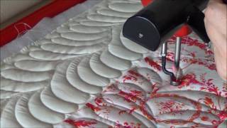 Basic Feather Quilting on The Longarm Part 1 of 3 [upl. by Alejna702]