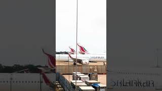 Srilankan Airlines Flight Handling at CMB Airport [upl. by Ahsil862]