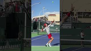 Rublev Serve andreyrublev rublev tennistraining [upl. by Lehcar33]