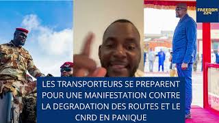 LES TRANSPORTEURS SE PREPARENT POUR UNE MANIFESTATION CONTRE LA DEGRADATION DES ROUTES ET LE CNRD [upl. by Nylrahs]