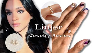 LINJER REVIEW  Modern amp Affordable Gold Jewelry [upl. by Bethina]