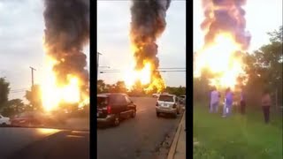 Rosedale Train Explosion  All 3 Angles Language NSFW FULL [upl. by Esinehc]