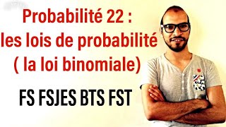 Probabilité 22  les lois de probabilité  la loi binomiale adnantaalim [upl. by Aicatsal]