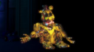 FNAF4 EDIT NIGHTMARE GOLDEN FREDDY ENDING A [upl. by Ecneitap]