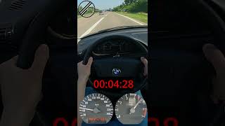 BMW 316i E36 Compact 102 PS 0100 kmh Acceleration Test [upl. by Stefania]