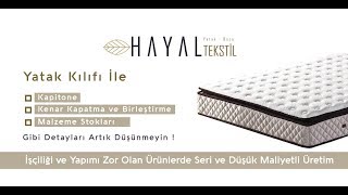 Hayal Tekstil  Yatak Kılıfı  Yatak Yapımı [upl. by Rucker]