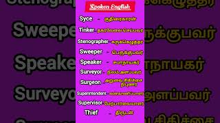 Professions and Occupations spokenenglish englishvocabulary easyenglish milestogo translation [upl. by Odelinda]